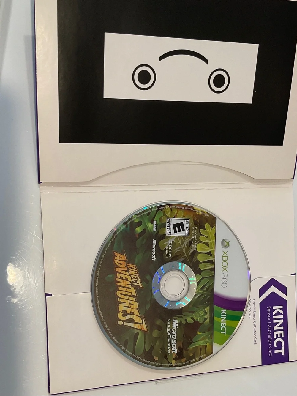 Microsoft Xbox 360 Kinect Adventures! — Purple Trim Artwork